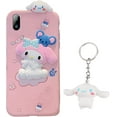 thumbnail image 1 of Cute Cartoon Phone Cases+Keychain,Funny Cute Protective Case Cover Compatible with iPhone 13/13 Promax/11/11 Pro Max/Xs Max/XR /12 /12Mini /12Pro/ Pro Max/6plus/7 (iphone6, Blue), 1 of 7