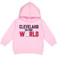 thumbnail image 2 of Inktastic Cleveland Vs. the World Blue and Red with Baseball Toddler Hoodie, 2 of 4