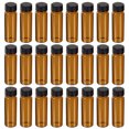 thumbnail image 1 of Unique Bargains 15mL Reagent Media Bottle 24 Pack Round Glass Storage Bottles Plastic Screw Cap for Lab Home, Amber, 1 of 5