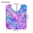 thumbnail image 5 of RMDQTR 16" × 24" Rectangle Shape Bathroom Rugs Plush Toilet Base Mat Soft Rugs Non Slip Absorbent Pink and Blue Pastel Tiedye, 5 of 9