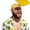 Yellow, variant on Hands-Free Hand Shade Hat - Instant Sun Protection Visor, Adjustable Fun Palm-Shaped Sun Hat for Eye Strain