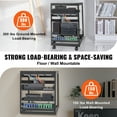 thumbnail image 3 of BENTISM 15U Open Frame Server Rack, 15''-40'' Adjustable Depth, Free Standing or Wall Mount Network Server Rack, 4 Post AV Rack with Casters Two Shelves, 3 of 9