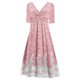 thumbnail image 1 of Vestido largo casual de verano para mujer Gibobby Temperamento retro manga larga Color sólido, 1 of 3