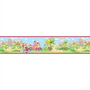 Brewster Home Fashions 12440858 Strawberry Shortcake 12ft Self Stick Wall Border Accent Roll