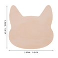 thumbnail image 4 of 8 piezas de recortes de madera para manualidades, rodajas de madera, recortes de cabezas de animales sin pintar, recortes sin pintar, recortes de madera para modelar cabezas de animales, 4 of 8