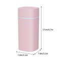 thumbnail image 2 of PureCasa Household Aroma Diffusers 40-90ml/h Sprayer, 600ml Large Capacity Double-Hole USB Aromatherapy Oil Diffuser 2-Gear Adjustment Portable Humidifiers for Bedroom, 1PC, Pink, 3"x3"x6.8", 2 of 4
