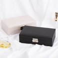 thumbnail image 5 of Caja de almacenamiento de joyas Caja de joyería portátil Caja de almacenamiento de joyas Caja de almacenamiento de aretes multifuncionales Anillo de almacenamiento de collar, 5 of 5