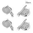 thumbnail image 1 of SPRING Hair Accessories 20pcs Round Brooch Hair Clip Tray with Secure Lock Pin Back 3.5cm, 1 of 8