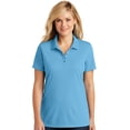 thumbnail image 1 of Womens Upscale Style Moisture-Wicking Polo Shirt, Extra-Small Carolina Blue, 1 of 5