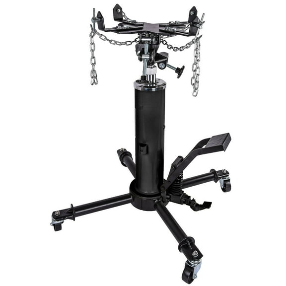 JEGS 79021 Hydraulic Transmission Jack High-Lift Foot Pedal Operated Capacity: 1100 lbs