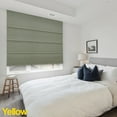 thumbnail image 3 of Yellow Blinds Cordless Light Filtering Roman Shade, Riverside Sage - 31"W X 72"H, 3 of 8