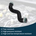 thumbnail image 5 of Unique Bargains Radiator Hose Heater Hose for Volkswagen Passat 1.9 2.0 TDI 2003-2005 No.3B0145834N Rubber Boost Hose Black 1 Pc, 5 of 6
