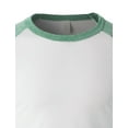 thumbnail image 4 of Ma Croix Tri Blend Raglan 3/4 Sleeve Baseball Jersey T-Shirt S-2XL, 4 of 6