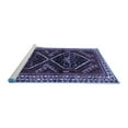 thumbnail image 2 of Ahgly Company Machine Washable Indoor Rectangle Persian Blue Traditional Area Rugs, 4' x 6', 2 of 4