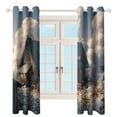 thumbnail image 3 of Blackout Curtains Decor Fairy Tale Cabin Balloon for Bedroom Living Room Grommet Window Drapes 2 Panel Set, 3 of 5