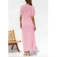 thumbnail image 2 of PRETTYGARDEN Womens Eyelet Cover Up Dress Summer Vacation Resort Maxi Dresses Beach Short Sleeve Hollow Out Sundress, 2 of 6