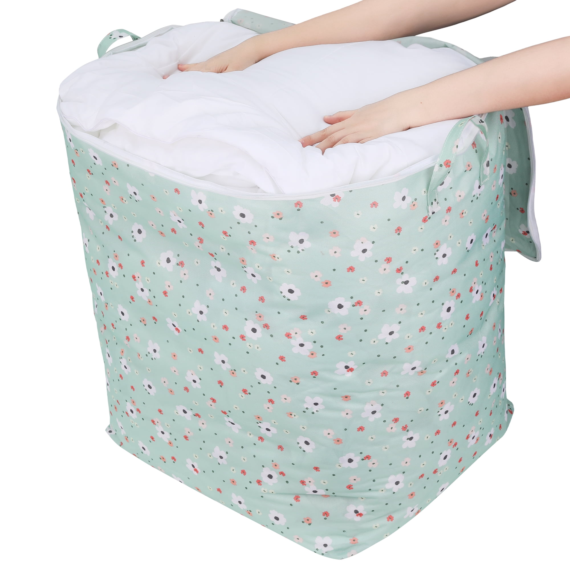 Unique Bargains Clothes Storage Bags for Closet Organizers and Storage Green 24x19.5x28in