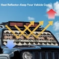 thumbnail image 4 of Yuyamidu Aztec Tribal Windshield Sun Visor Foldable Sunshade Gemoetric Car Sun Shield for 2007-2018 Jeep Wrangler JK JKU & 1997-2006 Jeep Wrangler TJ LJ, 4 of 7