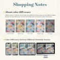 thumbnail image 6 of RUG ROBOT Living Room Rug 9'x12', Soft Washable Area Rugs for Bedroom Non Slip, Abstract Ultra Thin Low Pile Modern Large Carpet for Dining Room Office Kitchen, Ivory/Blue, 6 of 8