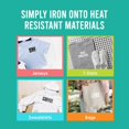thumbnail image 5 of S.E.I 2-Inch Iron-on T-shirt Letters Block Letter Flock Heat Transfers White, 5 of 5