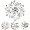 thumbnail image 3 of 1Pcs Elegant Flower Brooch Pin Rhinestone Alloy Silver Decorative Accessory For Women Clothes Shawl, 3 of 8