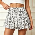 thumbnail image 2 of Women's High Waisted A-Line Skort with Built In Shorts, Tie Front Summer Skirt Shorts with Pockets for Vacation Beach Festival Casual Wear, 2 of 4