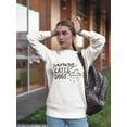 thumbnail image 2 of Raining Cats And Dogs. Sweatshirt Women -Image by Shutterstock, Female 3X-Large, 2 of 4