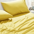 thumbnail image 6 of JCrown Premium Hotel Style Bed Sheets – Rich and Soft Hand (Yellow, Twin), 6 of 7