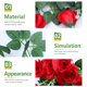 thumbnail image 5 of Houderco Guirnalda Colgante De Rosa Artificial Roja Para De En Fiestas, 5 of 6