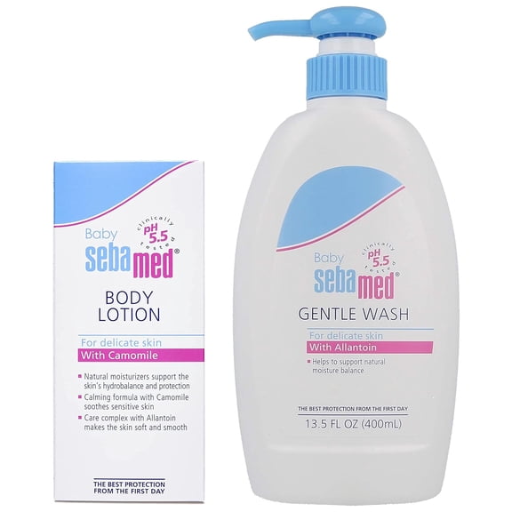 Sebamed Baby Wash Extra Soft 400Ml & Baby Lotion, 100ml Combo
