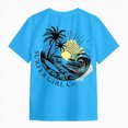 thumbnail image 5 of NOLDARES Girls Short Sleeve print T Shirts Athletic Crewneck Basic Tees for Kids(Sky Blue,9-10 Years), 5 of 6