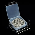 thumbnail image 7 of 1 Box About 288 Pcs 8mm Natural Stone Beads Natural Dalmatian Jasper Round Beads Gemstone Loose Beads for Bracelet Necklace Jewelry Making (Hole: 1mm), 7 of 7