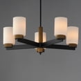thumbnail image 3 of 32655SWBKAB-Maxim Lighting-Ruffles - 5 Light Chandelier-10.25 Inches Tall and 30.25 Inches Wide, 3 of 4