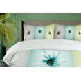 thumbnail image 4 of Ambesonne Abstract Duvet Cover Set, Different Daisy Flower, 2-Calking, Avocado Green Turquoise, 4 of 7
