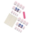 thumbnail image 5 of July 4 Independence Day Short Square Patriotic Acrylic Press On Nails, US Flag Silver Glitter Fake Nails, 24 Pcs Reusable Glue On False Nails for Memorial Day Holiday Party Daily Manicure Supplies, 5 of 7