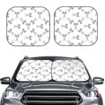 thumbnail image 2 of Wukai Antenna Icon Print Windshield Sun Shade, Car Front Window Shades Sunshade Cover Sun Visor Shield Block Automotive Interior Protector Blocks UV Rays-Medium, 2 of 6