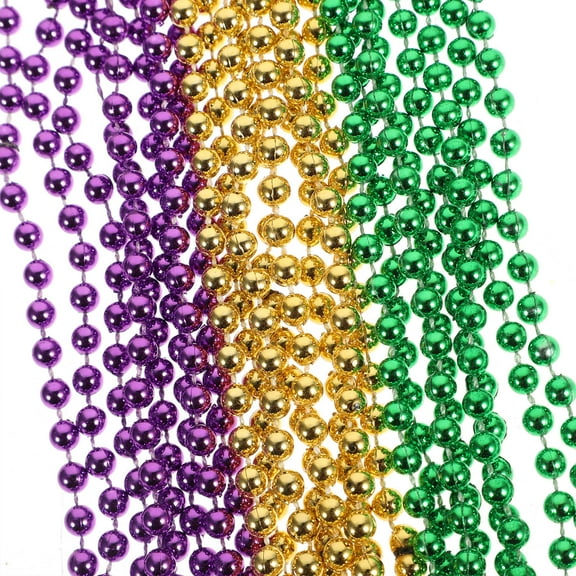 WHAMVOX  15 Pcs Beaded Neck Jewelry Colorful Necklace Beads Round Trendy