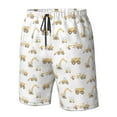 thumbnail image 4 of Logiee Dump Truck Print Mens Swim Trunks Quick Dry Board Shorts,Breathable Hawaii Beach Shorts Swimwear Bathing Suits-Small, 4 of 6