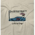 thumbnail image 2 of Life Is Crap Race Delayed Good Life Funny T Shirts Gift Ideas T-Shirt Tee by Life Is Crap, 2 of 2