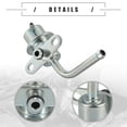thumbnail image 4 of Unique Bargains Fuel Injection Pressure Regulator for Mitsubishi Mirage 2001 2002 Metal No.MR420657 Silver Tone, 4 of 7