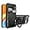 Black, variant on Magnetic Ring Bracket Sliding Window Phone Case for Google Pixel 8/8 Pro 5G, Lens Protection Shell, Shockproof Stand Back Cover