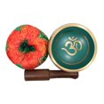 thumbnail image 4 of DharmaObjects Bol/coussin Chantant Tibétain Relaxant (Vert), 4 of 4