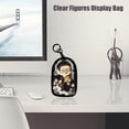 thumbnail image 4 of Clear Figures Display Bag, Portable Figures Storage Bag with Keychain, Mini Doll Hanging Blind Box, Single Zipper Closure Dustproof Collectibles Case for Mini Figures, Dolls (Black, Semicircle), 4 of 5