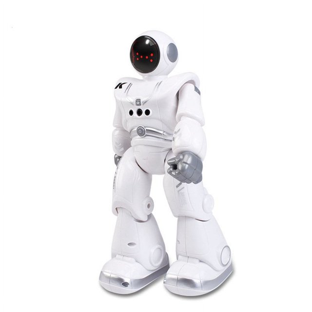 RC Robot Dansant Programmation Intelligente Présentation Automatique Capteur de Geste Contrôle à Distance pour Garçons Filles Anniversaire Noël Nouvel An Cadeaux Argent Blanc