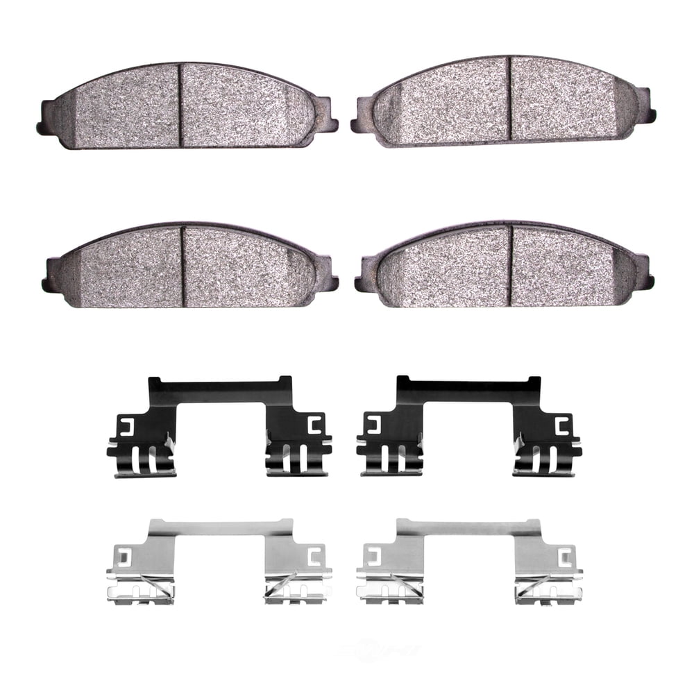Dynamic Friction Company 1551-1070-02 DFC 5000 Advanced Brake Pads - Ceramic and Hardware Kit - OE