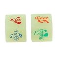 thumbnail image 2 of 2-4 paquetes de 2 piezas que brillan en la oscuridad, divertido juego de dados sexuales de 6 caras, juguete para adultos solteros 4 piezas, 2 of 8