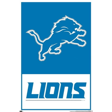 NFL Detroit Lions - Logo 21 Wall Poster, 22.375" x 34"