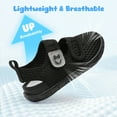 thumbnail image 3 of Barerun Toddler Shoes Washable Adjustable EVA Sandals,Wide Round Toe Black,7 Toddler, 3 of 8