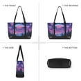 thumbnail image 6 of FORMRS Canvas Laptop Tote Bag for Women with 15.6" Computer Compartments Shoulder Handbag, Neon Jellyfish, 6 of 7
