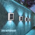 thumbnail image 3 of 2PCS Solar Wall Light Outdoor LED Solar Stair Light UP and Down Illuminate Light Auto ON/OFF Solar Fence Light, 3 of 10